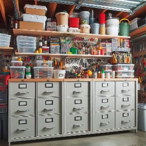 Innovative Uses for File Cabinets in Garage Organization-8